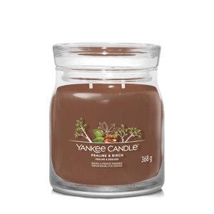 Yankee Candle Aromatická svíčka Signature sklo střední Praline & Birch 368 g