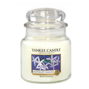 Yankee Candle Aromatická svíčka střední Midnight Jasmine 411 g