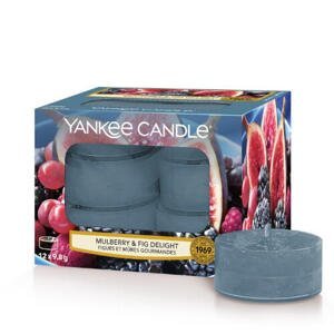 Yankee Candle Aromatické čajové svíčky Mulberry & Fig Delight 12 x 9,8 g