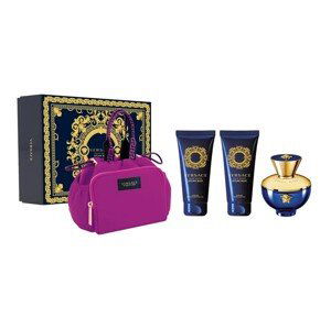 Versace Pour Femme Dylan Blue - EDP 100 ml + tělové mléko 100 ml + sprchový gel 100 ml + kosmetická taštička