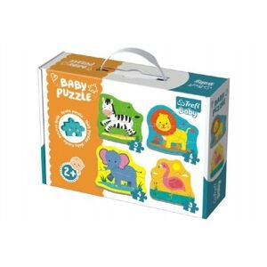 Trefl Puzzle baby Safari 4ks v krabici 27x19x6cm 2+