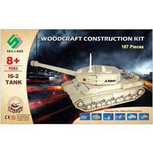 Woodcraft construction kit Woodcraft Dřevěné 3D puzzle tank IS 2