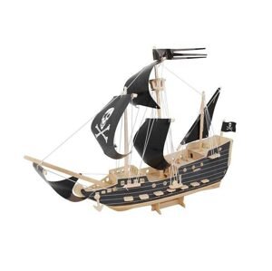 Woodcraft construction kit Woodcraft Dřevěné 3D puzzle pirátská loď