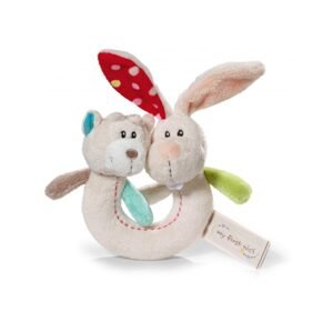NICI - Chrastítko králík s medvídkem