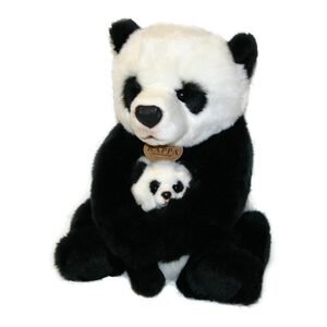 RAPPA Plyšová panda s mládětem 27 cm ECO-FRIENDLY