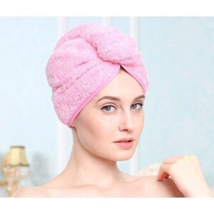 Rychleschnoucí turban na hlavu - růžový