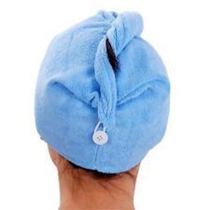 Rychleschnoucí turban na hlavu - modrý