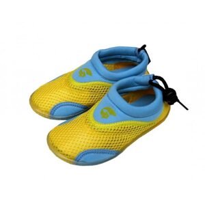 Holidaysport Dětské neoprenové boty do vody Alba žlutomodré - Velikost: 25