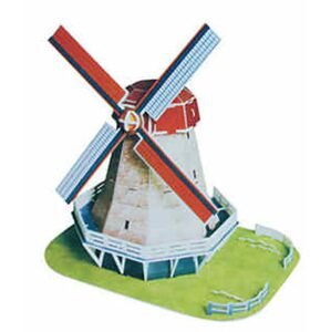 Hutermann 3D Puzzle skládačka Větrný mlýn z Holandska - střední