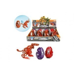 Teddies Transformer vejce/dinosaurus plast 8cm 3 barvy 12ks v boxu
