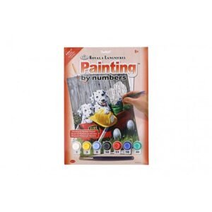 SMT Creatoys Malování podle čísel Dalmatini 22x30cm s akrylovými barvami a štětcem na kartě