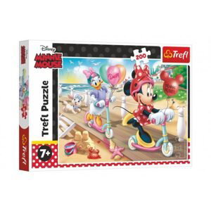 Trefl Puzzle Minnie na pláži/Disney Minnie 200 dílků 48x34cm v krabici 33x23x4cm