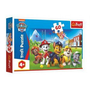 Trefl Puzzle Paw Patrol/Tlapková patrola v trávě 33x22cm 60 dílků v krabici 21x14x4cm