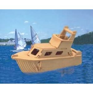 Woodcraft construction kit Woodcraft Dřevěné 3D puzzle jachta