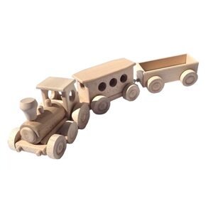 Ceeda Cavity - přírodní dřevěný vláček - Osobní vlak