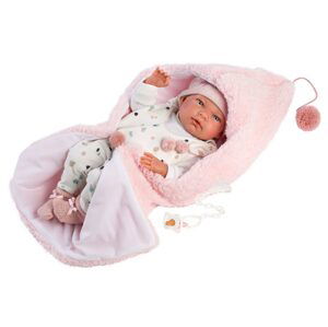 Llorens 73886 NEW BORN HOLČIČKA - realistická panenka miminko s celovinylovým tělem - 40 cm