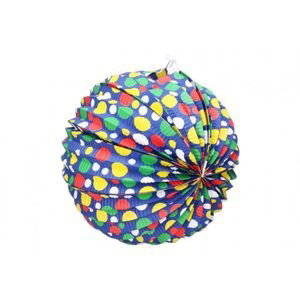 Wiky Lampion koule průměr 30cm 2 barvy v sáčku (bez hůlky) karneval