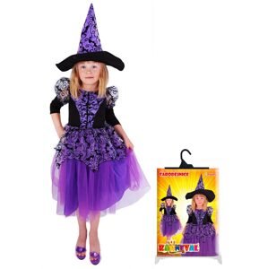 RAPPA Dětský kostým čarodějnice fialová čarodějnice /Halloween (S)