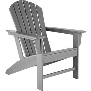 tectake 403791 zahradní židle - světle šedá - světle šedá