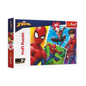 Trefl Puzzle Spiderman a Miguel/Disney 27x20cm 30 dílků v krabičce 21x14x4cm