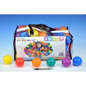 Teddies Míček do hracích koutů 6,5cm barevný 100ks v plastové tašce od 24 měsíců