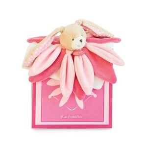 Doudou et Compagnie Paris Doudou Dárková sada - plyšový spinkáček králíček růžový 28 cm