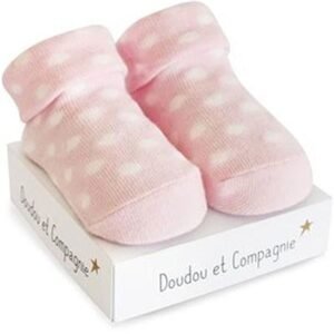 Doudou et Compagnie Paris Doudou Ponožky pro holčičku 0/6 měs. 1 pár růžová
