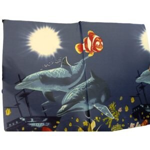 Holidaysport Skládací plážové molitanové lehátko Trieste-10 3 cm - Barva: delfín + slunce + rybky