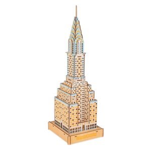 Woodcraft construction kit Woodcraft Dřevěné 3D puzzle Chrysler Building