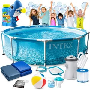Intex Stojanový bazén 305x76 cm 16in1 INTEX 28208 + bublinkový stroj ZDARMA