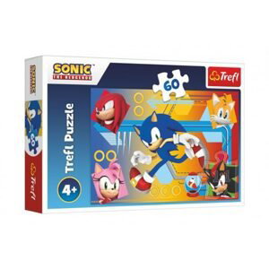 Trefl Puzzle Sonic v akci/Sonic The Hedgehog 33x22cm 60 dílků v krabici 21x14x4cm