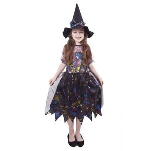 RAPPA Dětský kostým čarodějnice barevná (S)