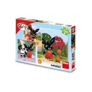 DINO Toys Puzzle 3x55 Bing si hraje