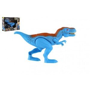 Teddies Dinosaurus T-Rex plast 18cm na baterie se zvukem se světlem v krabici 21x15x6,5cm