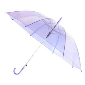 Fialový průhledný deštník (APT)