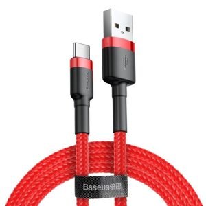 Baseus Kabel Baseus Cafule USB-C 3A 0,5 m (červený)