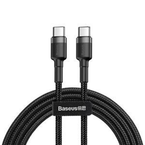 Baseus Kabel Baseus Cafule USB-C PD 2.0 QC 3.0 60W 1m (černo-šedý)