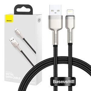 Baseus USB kabel pro Lightning Baseus Cafule, 2,4A, 0,25 m (černý)