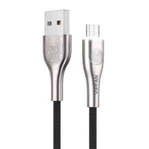 Vipfan Kabel USB-Micro USB Vipfan Fingerprint Touch Z04, 3A, 1,2 m (černý)