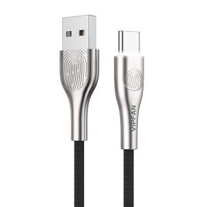 Vipfan Kabel USB-C Vipfan Fingerprint Touch Z04, 3A, 1,2 m (černý)