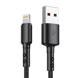 Vipfan Kabel USB-Lightning Vipfan X02, 3A, 1,8 m (černý)