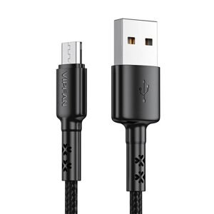 Vipfan Kabel USB-Micro USB Vipfan X02, 3A, 1,2 m (černý)