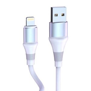 Vipfan Kabel USB-Lightning Vipfan Colorful X08, 3A, 1,2 m (bílý)
