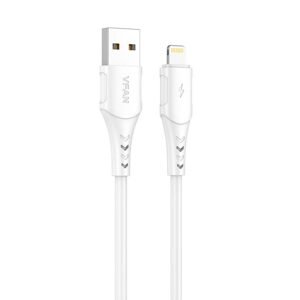 Vipfan Kabel USB-Lightning Vipfan Colorful X12, 3A, 1m (bílý)