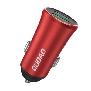Dudao Nabíječka do auta Dudao R6S 3,4 A s 2x USB (červená)