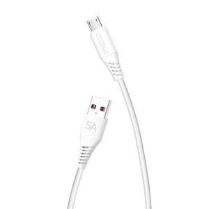 Dudao Kabel USB-Micro USB Dudao L2M 5A 1m (bílý)