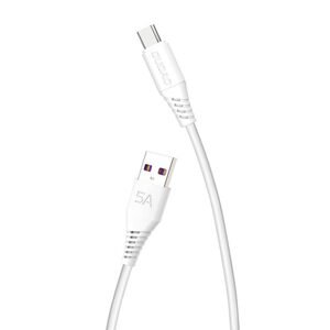 Dudao Kabel USB-C Dudao L2T 5A, 2 m (bílý)