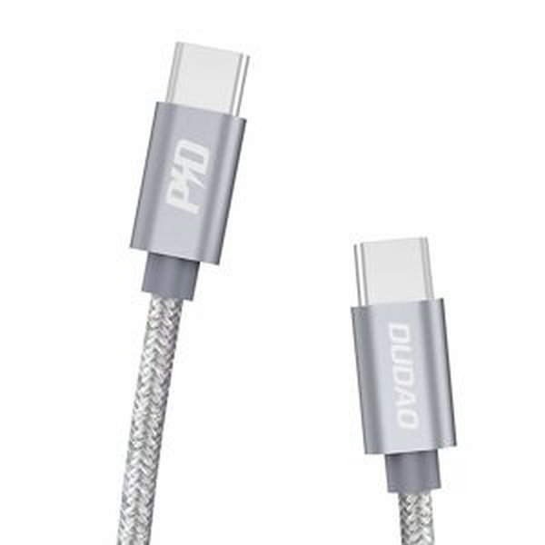 Dudao Kabel USB-C na USB-C Dudao L5ProC PD 45W, 1 m (šedý)