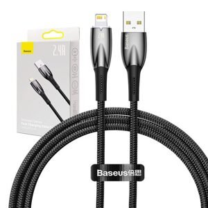 Baseus Kabel USB pro Lightning Baseus řady Glimmer, 2,4 A, 1 m (černý)