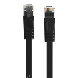Orico RJ45 Cat.6 plochý síťový kabel Ethernet 1 m (černý)